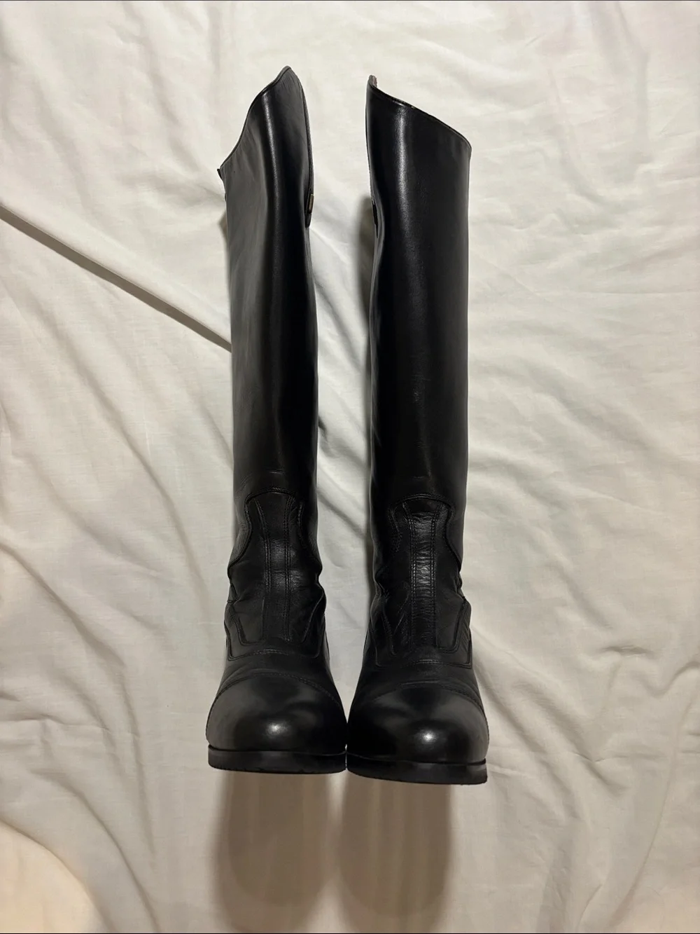 Tredstep Donatello Tall Black Leather Riding Boots with Side Zip